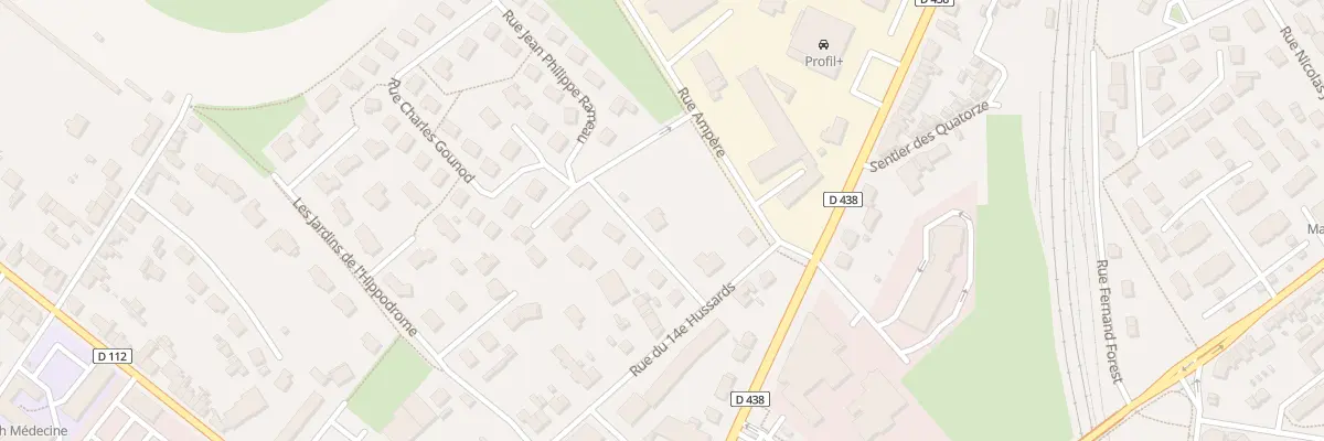 Plan du 8 Rue Frédéric Chopin à Alençon