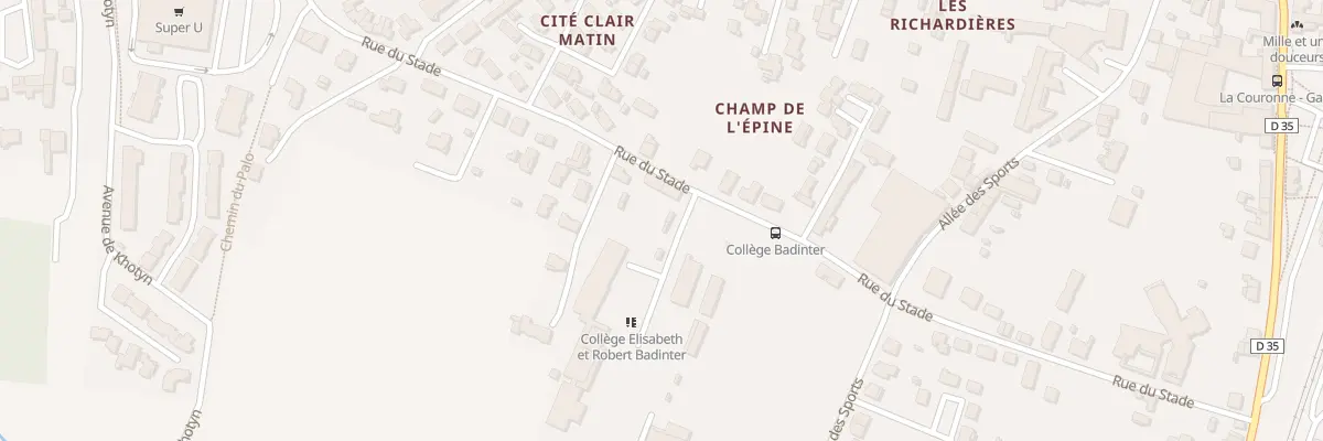 Plan du 30 Rue du Stade à La Couronne