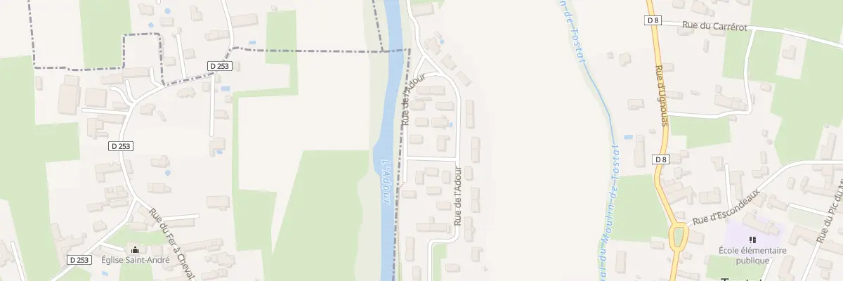 Plan du 25 Rue de l’Adour à Tostat