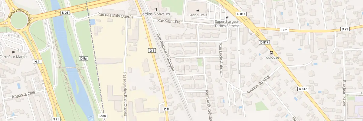 Plan du 13 Rue André Bleze Pascau à Séméac