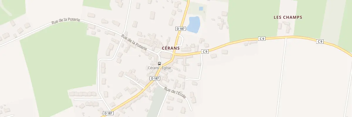 Plan du 5 Pl Florent Beaury à Cérans-Foulletourte