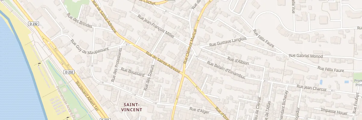 Plan du 3 Rue Clément Marical au Havre