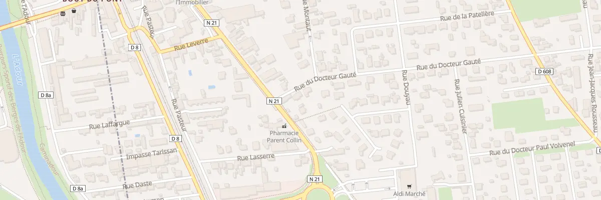 Plan du 34 Rue du Doct Gaute à Séméac