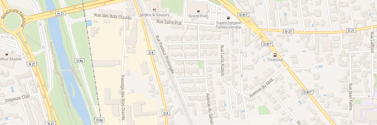 Plan du 11 Rue André Bleze Pascau à Séméac