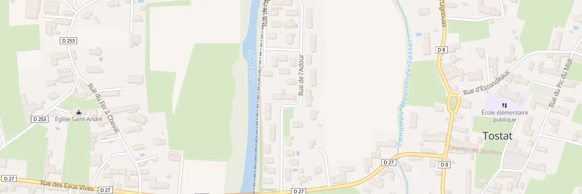 Plan du 35 Rue de l’Adour à Tostat