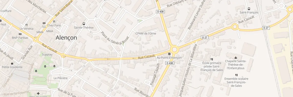 Plan du 115 Rue Cazault à Alençon