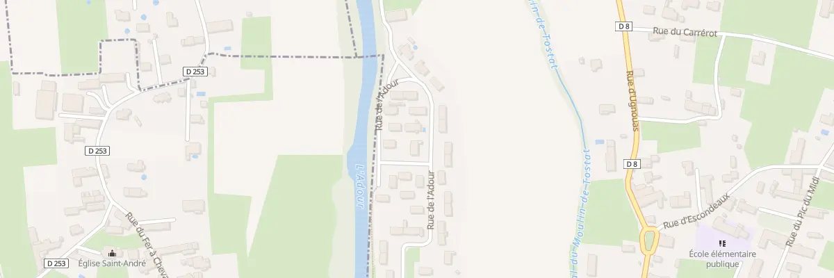 Plan du 27 Rue de l’Adour à Tostat