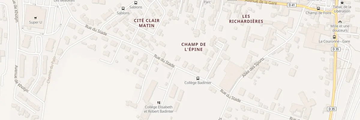 Plan du 31Q Rue du Stade à La Couronne