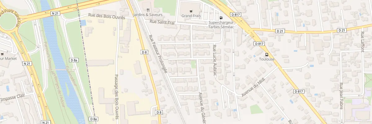 Plan du 9 Rue André Bleze Pascau à Séméac