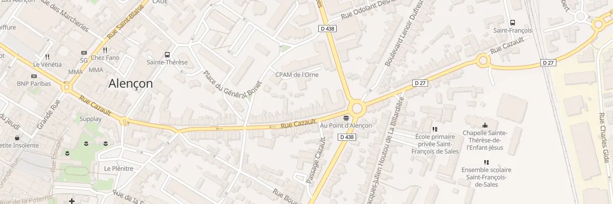 Plan du 119 Rue Cazault à Alençon