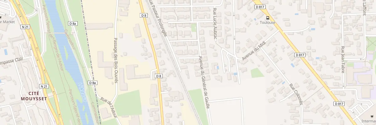 Plan du 5 Rue Raoul Batany à Séméac