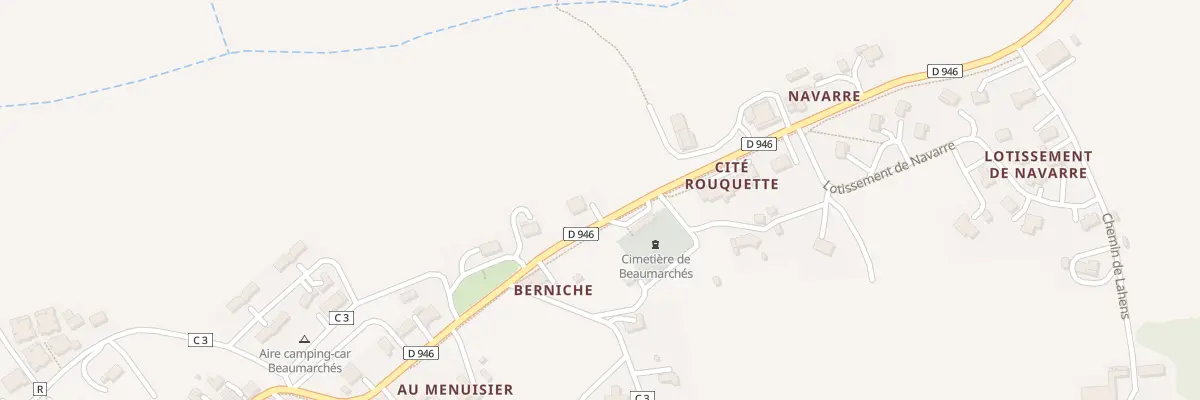 Plan du 5233 A Courallet à Beaumarchés