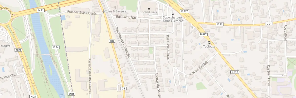 Plan du 7 Rue André Bleze Pascau à Séméac