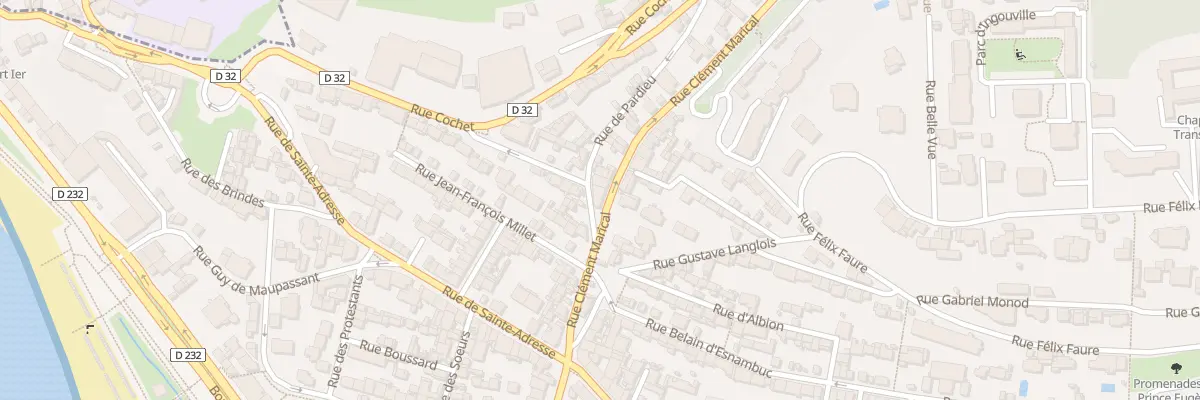 Plan du 13 Rue Clément Marical au Havre