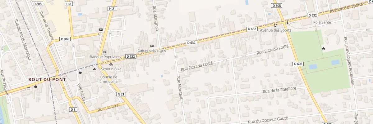Plan du 2 Rue Estrade Lodié à Séméac