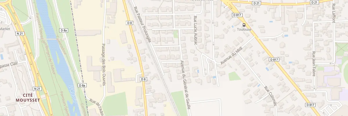 Plan du 4 Rue Raoul Batany à Séméac