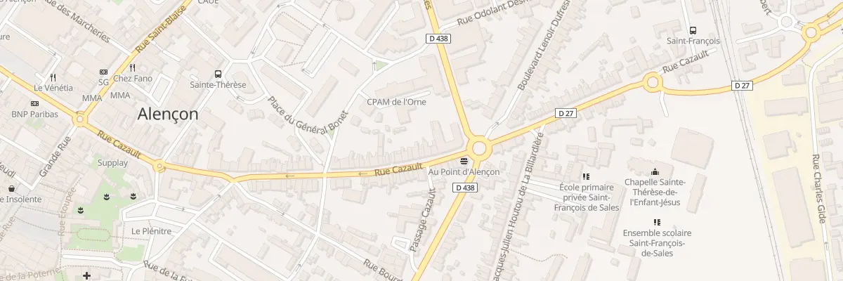 Plan du 125 Rue Cazault à Alençon