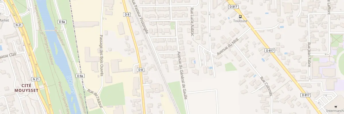 Plan du 3 Rue Raoul Batany à Séméac