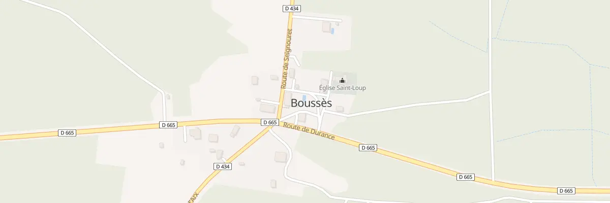 Plan du 5002 A l’Eglise de Bousses à Boussès