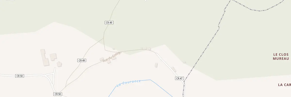 Plan du 2 Rue du Coteau à Couziers
