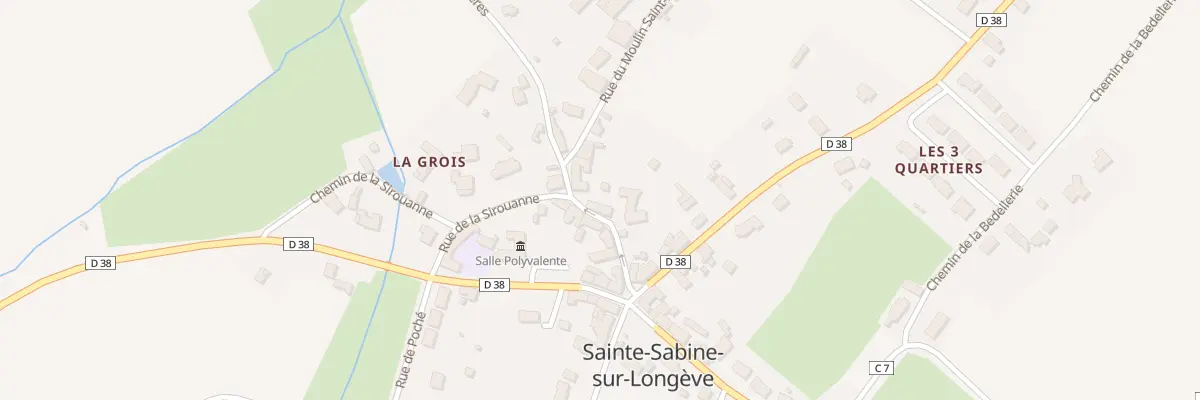 Plan du 8 Rue du Ponts des Loges à Sainte-Sabine-sur-Longève