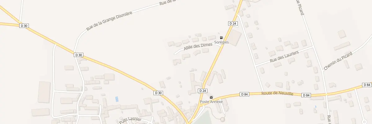 Plan du 6 All des Dîmes à Vouzailles