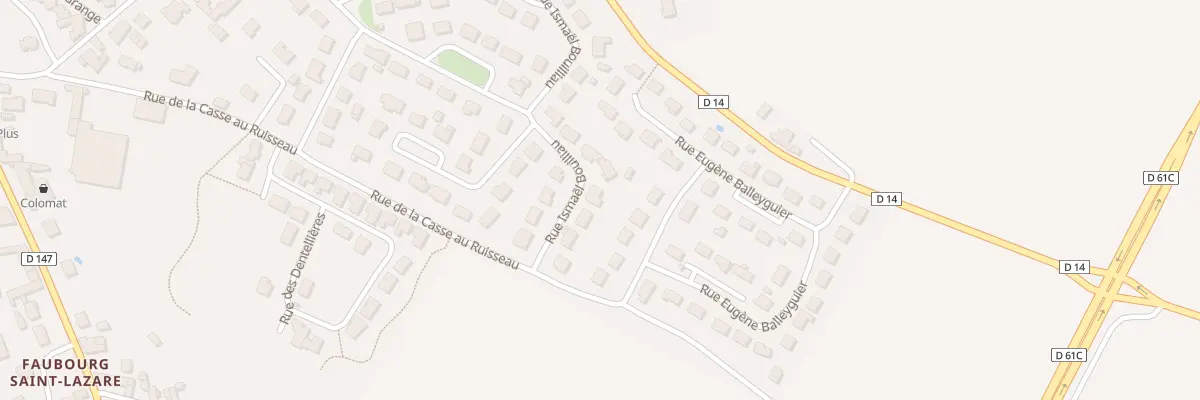 Plan du 84 Rue Ismaël Bouilliau à Loudun