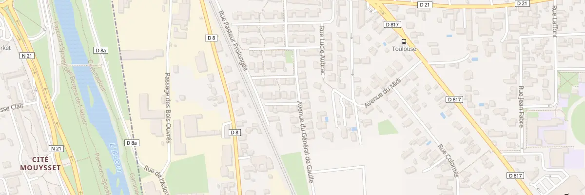 Plan du 2 Rue Raoul Batany à Séméac