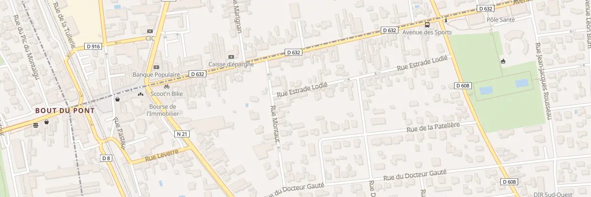 Plan du 1 Rue Estrade Lodié à Séméac