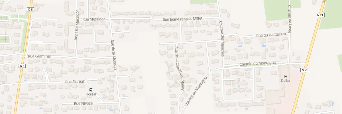 Plan du 19 Rue de la Comète de Halley à Aureilhan