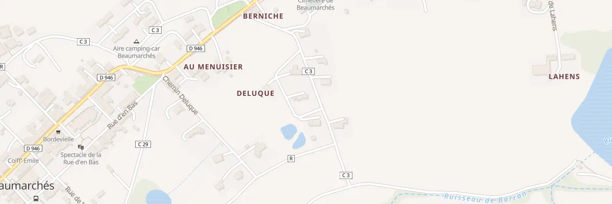 Plan du 5521 A Deluque à Beaumarchés