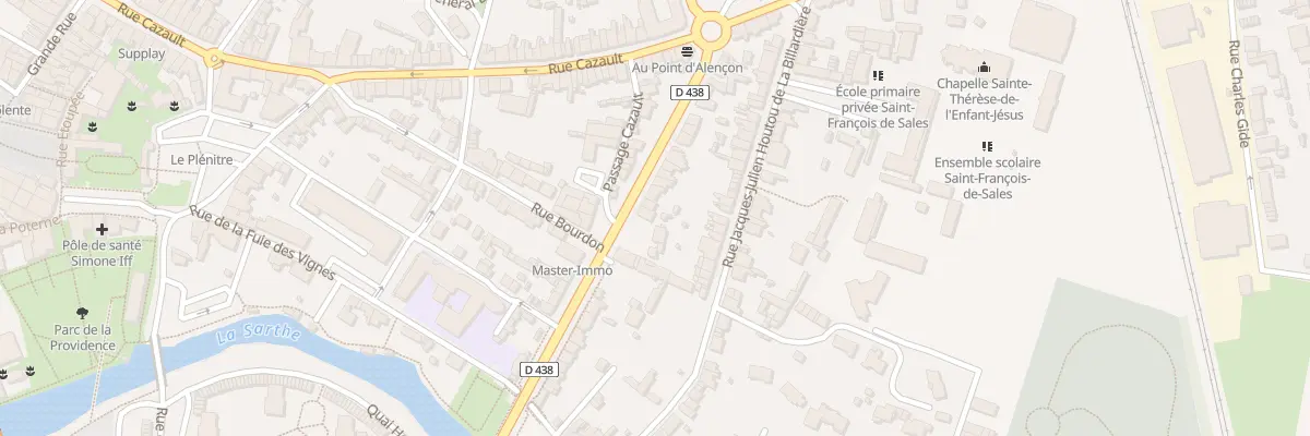 Plan du 49 Bd de la République à Alençon