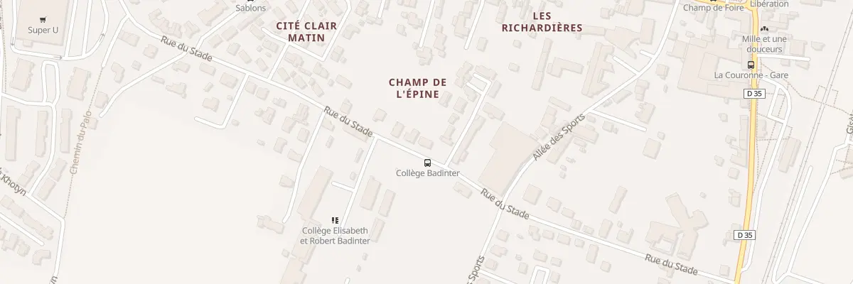 Plan du 31 Rue du Stade à La Couronne