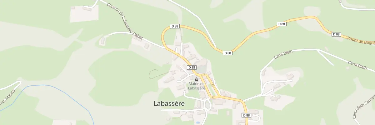Plan du 2 Rte de Bagnères à Labassère