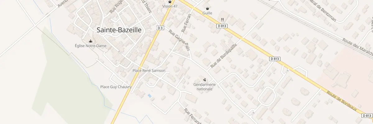 Plan du 2 Rue de la Geyre à Sainte-Bazeille