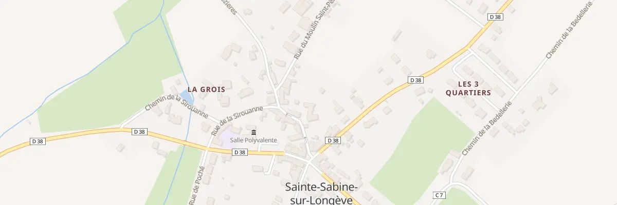 Plan du 6 Rue du Ponts des Loges à Sainte-Sabine-sur-Longève
