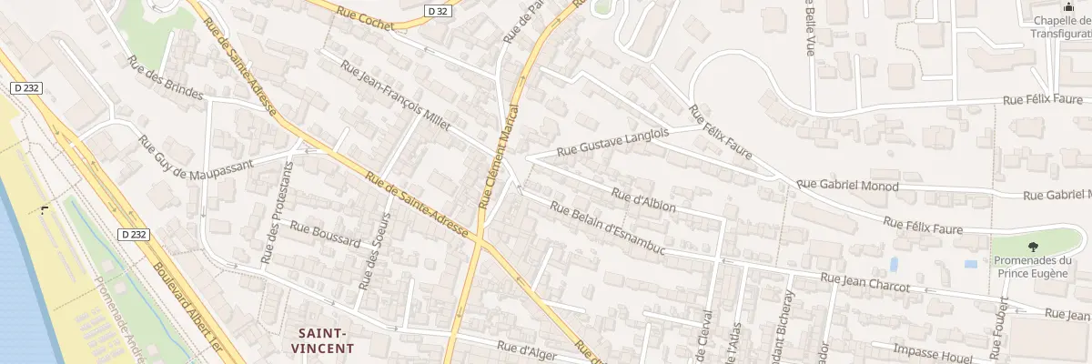 Plan du 5 Rue Belain d’Esnambuc au Havre