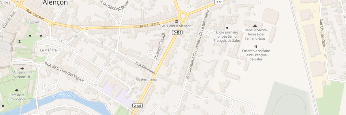 Plan du 41 Bd de la République à Alençon
