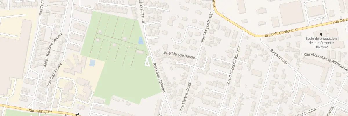 Plan du 25T Rue Maryse Bastié au Havre