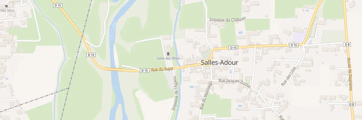 Plan du 10 Rue du Bajet à Salles-Adour