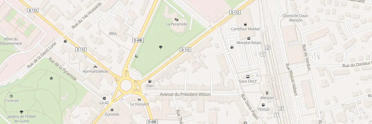 Plan du 42 Av de Quakenbrück à Alençon