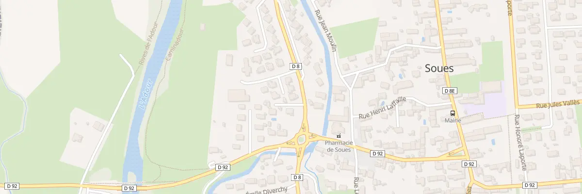 Plan du 5 Bd Joliot Curie à Soues