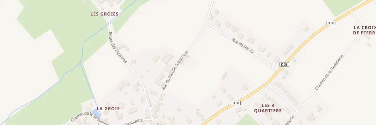 Plan du 4 Rue du Moulin St Pere à Sainte-Sabine-sur-Longève