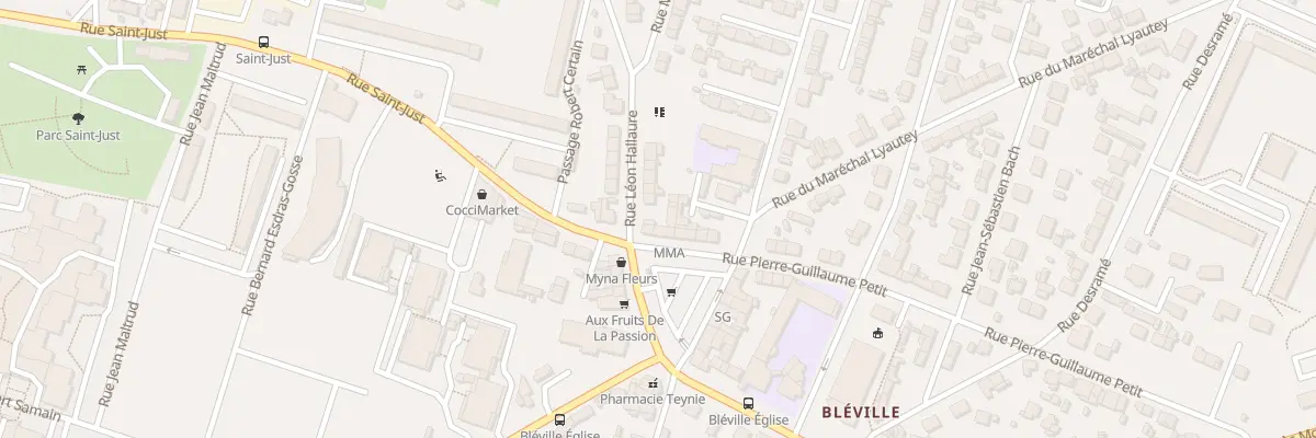 Plan du 5 Rue Pierre Guillaume-Petit au Havre