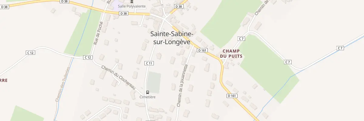 Plan du 6 Chem de la Jouannette à Sainte-Sabine-sur-Longève