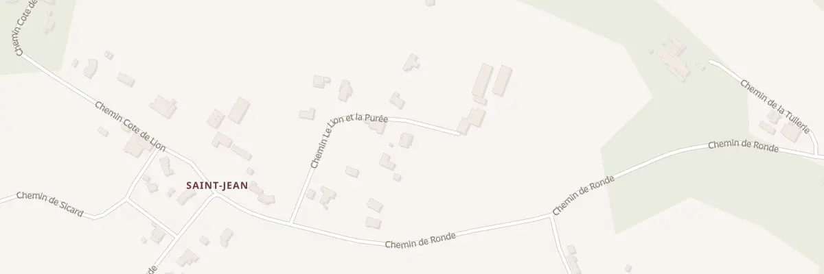 Plan du 228 Chem le Lion et la Purée à Montpouillan