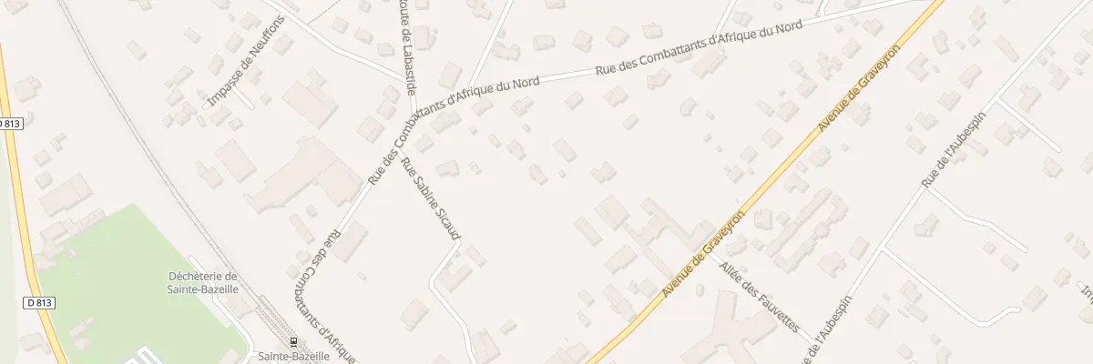 Plan de Placiere à Sainte-Bazeille