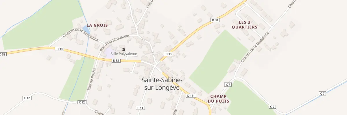 Plan du 6 Rue de St Jean d’Asse à Sainte-Sabine-sur-Longève