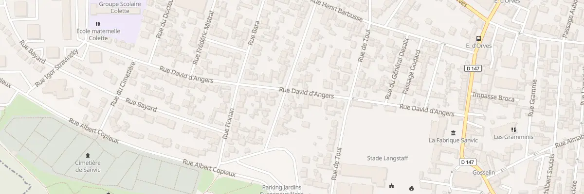 Plan du 16 Rue Parmentier au Havre