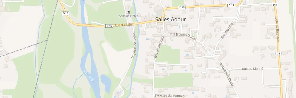 Plan du 6 Rue du Montaigu à Salles-Adour